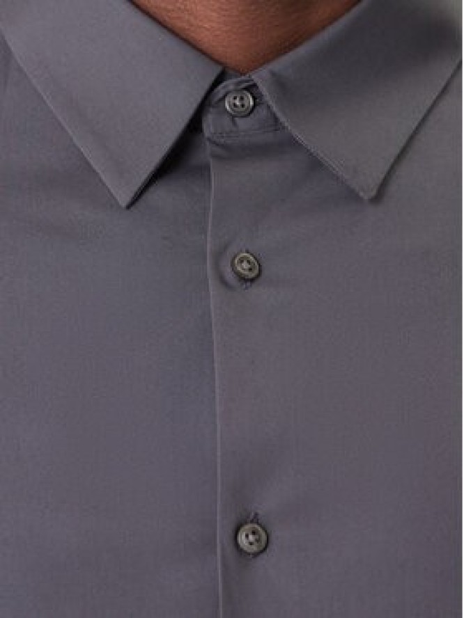 Calvin Klein Koszula LV04LB145G Szary Slim Fit