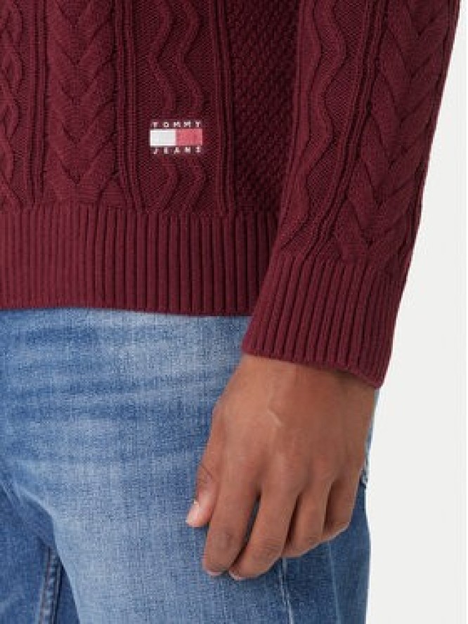 Tommy Jeans Sweter DM0DM22101 Czerwony Regular Fit