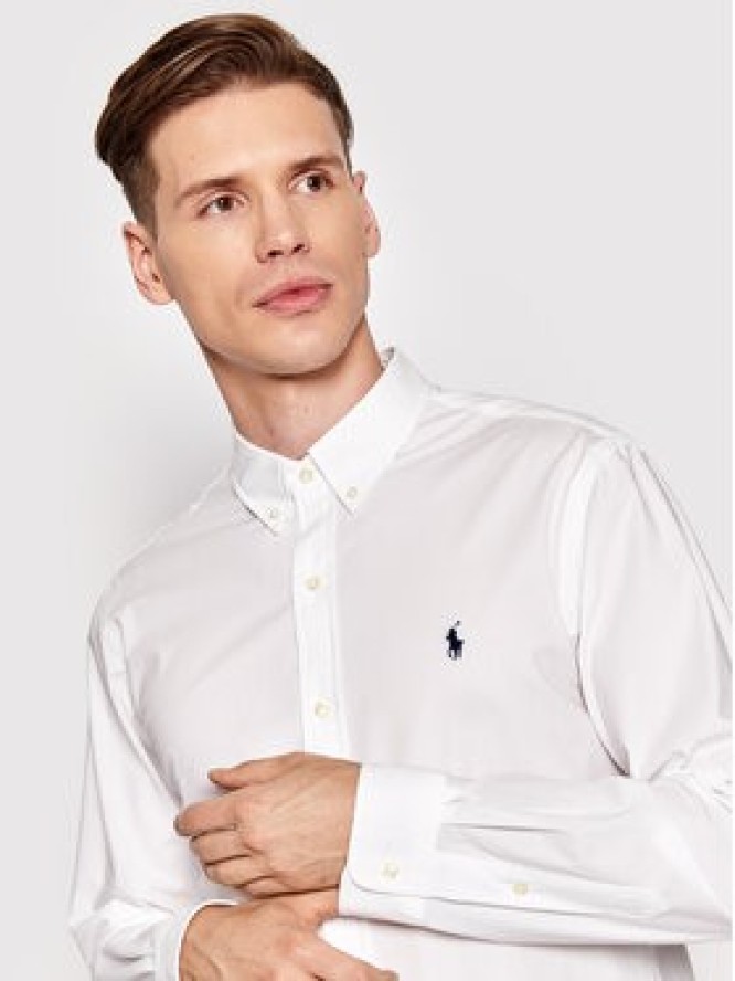 Polo Ralph Lauren Koszula 710832480002 Biały Slim Fit