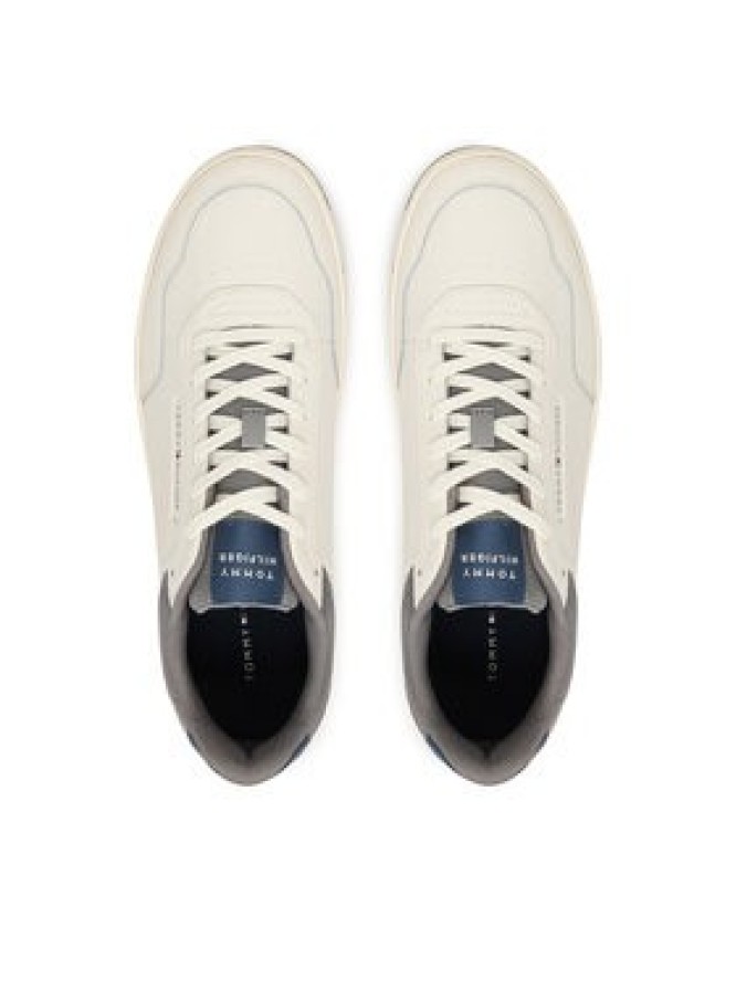 Tommy Hilfiger Sneakersy Th Basket Core Lite Lth/Suede FM0FM05714 Biały