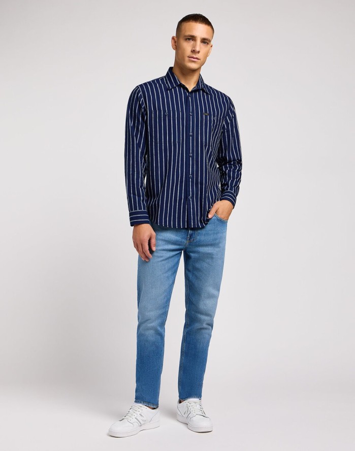 LEE RIDER MĘSKIE SPODNIE JEANSOWE JEANSY DŻINSY WORN IN TRAVIS 112349324 L701007782