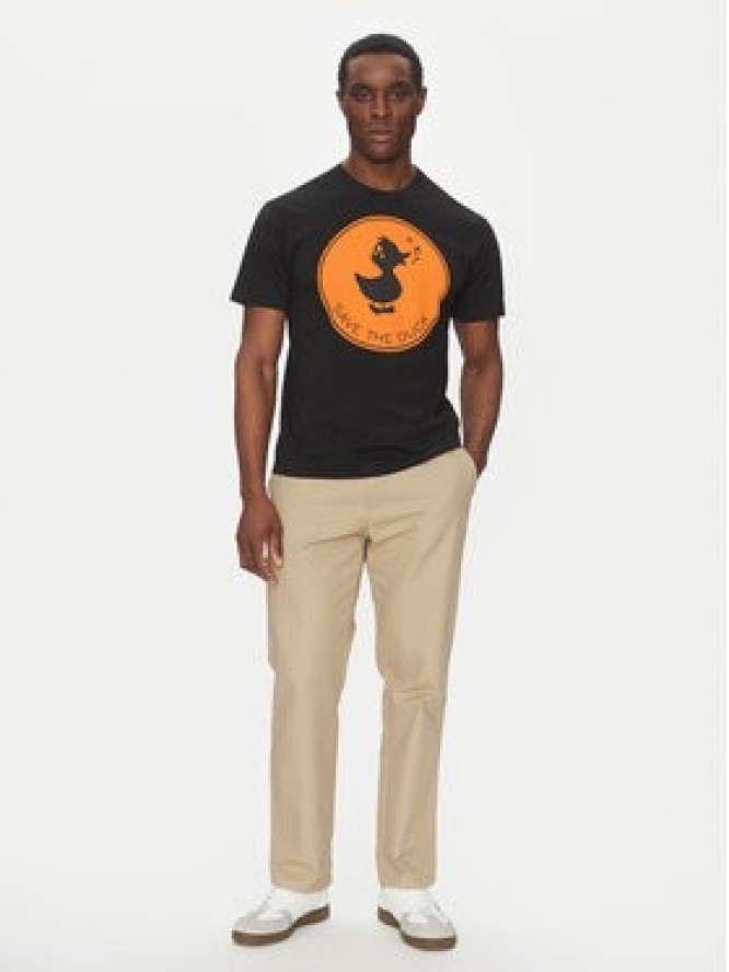Save The Duck T-Shirt DT0825M BESY20 Czarny Regular Fit