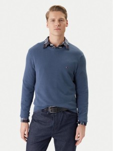 Tommy Hilfiger Sweter Essential MW0MW36347 Niebieski Regular Fit