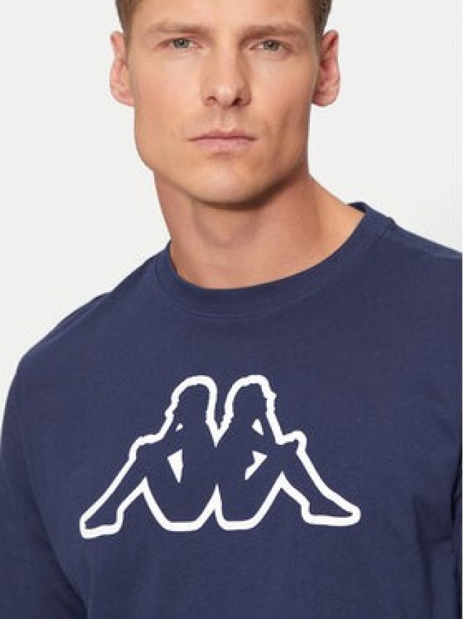 Kappa T-Shirt Logo Korpo Cromen 303HZ70 Granatowy Regular Fit