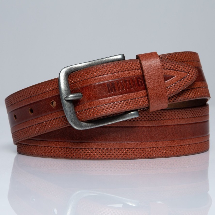 MUSTANG PASEK SKÓRZANY SOPO-MUS143 645 40mm Ledergürtel (RO39-2918A)