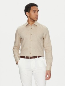 BOSS Koszula H Hank Kent C1 214 50490234 Beżowy Slim Fit