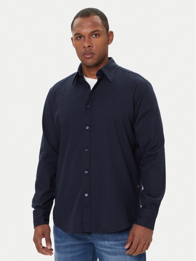 BOSS Koszula Relegant 50548959 Granatowy Regular Fit