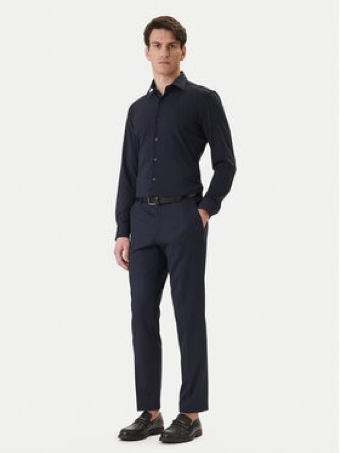 BOSS Koszula P-Hank 50555767 Granatowy Slim Fit