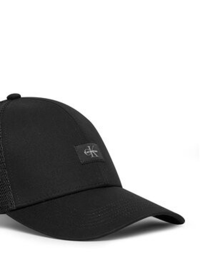 Calvin Klein Czapka z daszkiem Monologo Woven Patch Trucker LV04D5099G Czarny