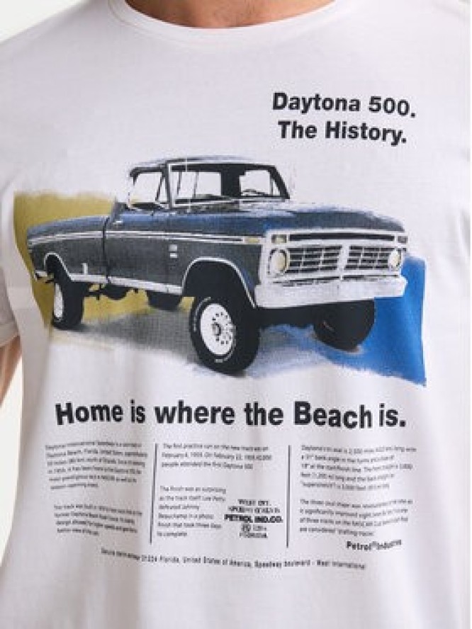 Petrol Industries T-Shirt M-1050-TSR604 Biały Regular Fit