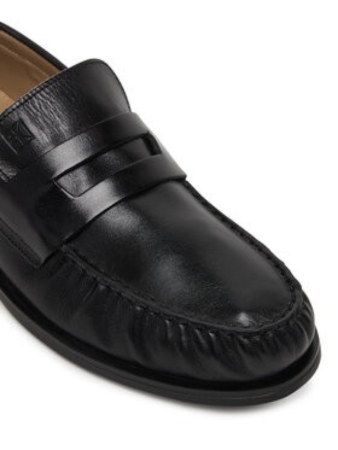 Calvin Klein Lordsy Ess Rubber Loafer Wr Pol Lth HM0HM02171 Czarny
