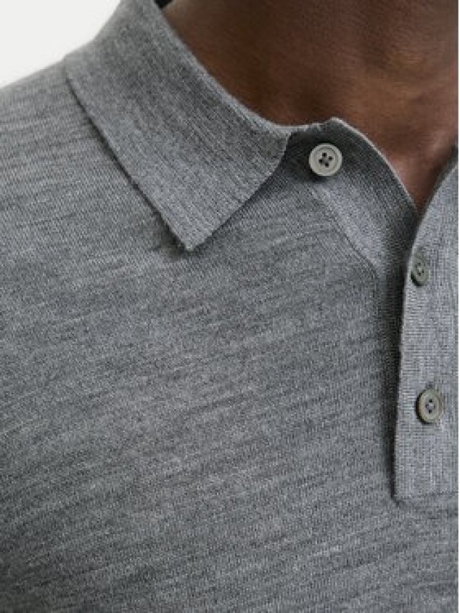 Jack & Jones Sweter Merino 12281757 Szary Regular Fit