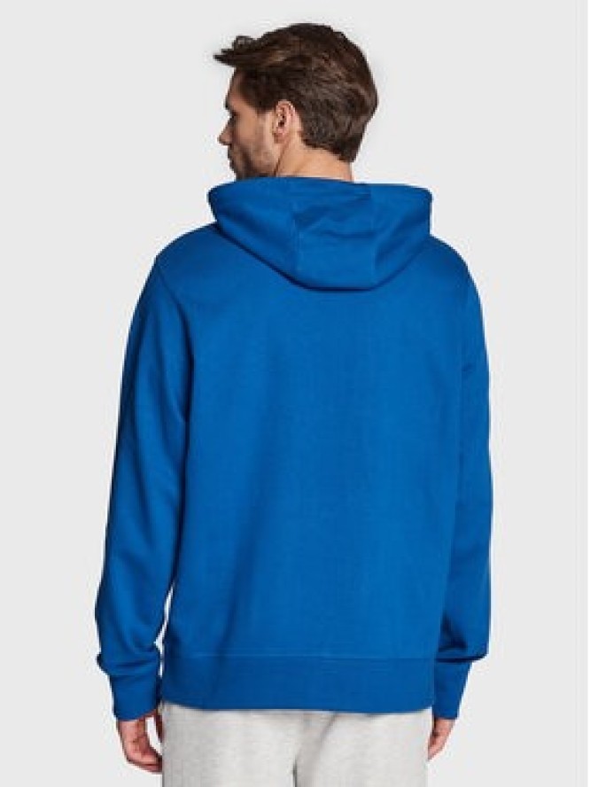 New Balance Bluza Essentials Stacked Logo MT03558 Niebieski Relaxed Fit