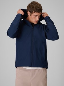 4F Kurtka softshell wiatroodporna membrana 8000 męska - granatowa S