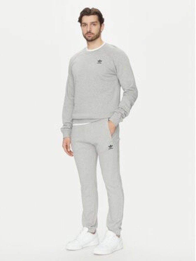 adidas Spodnie dresowe Trefoil Essentials JD2424 Szary Slim Fit