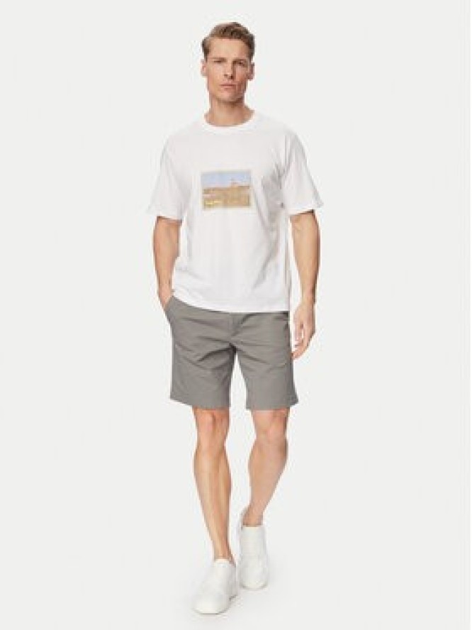 Jack & Jones T-Shirt Montauk Photo 12290890 Biały Regular Fit