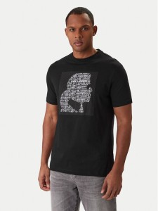 KARL LAGERFELD T-Shirt 755075 561252 Czarny Regular Fit