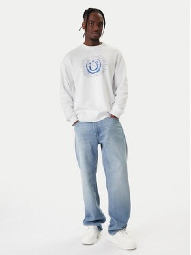 HUGO Bluza Namenex 50554392 Biały Regular Fit