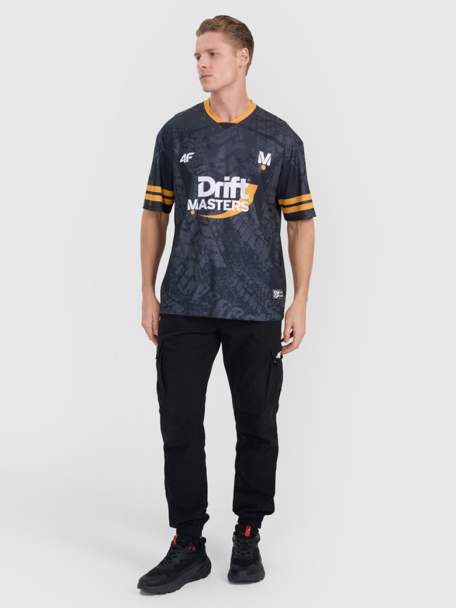 4F Koszulka szybkoschnąca uniseks 4F x Drift Masters - czarne L/XL