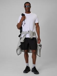 4F Spodenki tkaninowe męskie - czarne XL