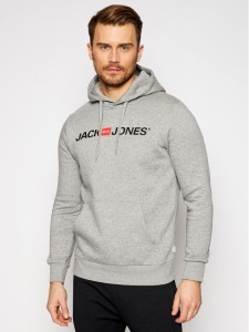 Jack & Jones Bluza Corp Old Logo 12137054 Szary Regular Fit
