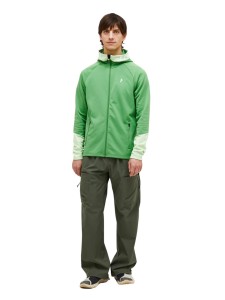 Bluza Peak Performance męska Rider Zip Hood zielona - XXL