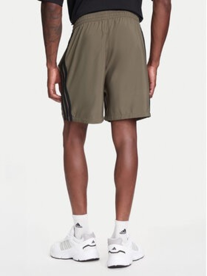 adidas Szorty sportowe Essential 3-Stripes Chelsea JE6434 Khaki Regular Fit