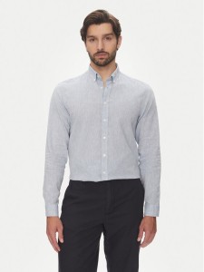 Lindbergh Koszula 30-203344B Błękitny Relaxed Fit