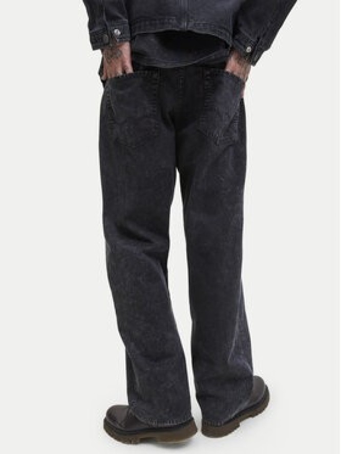 Jack & Jones Jeansy Alex Smith 12282731 Czarny Wide Leg