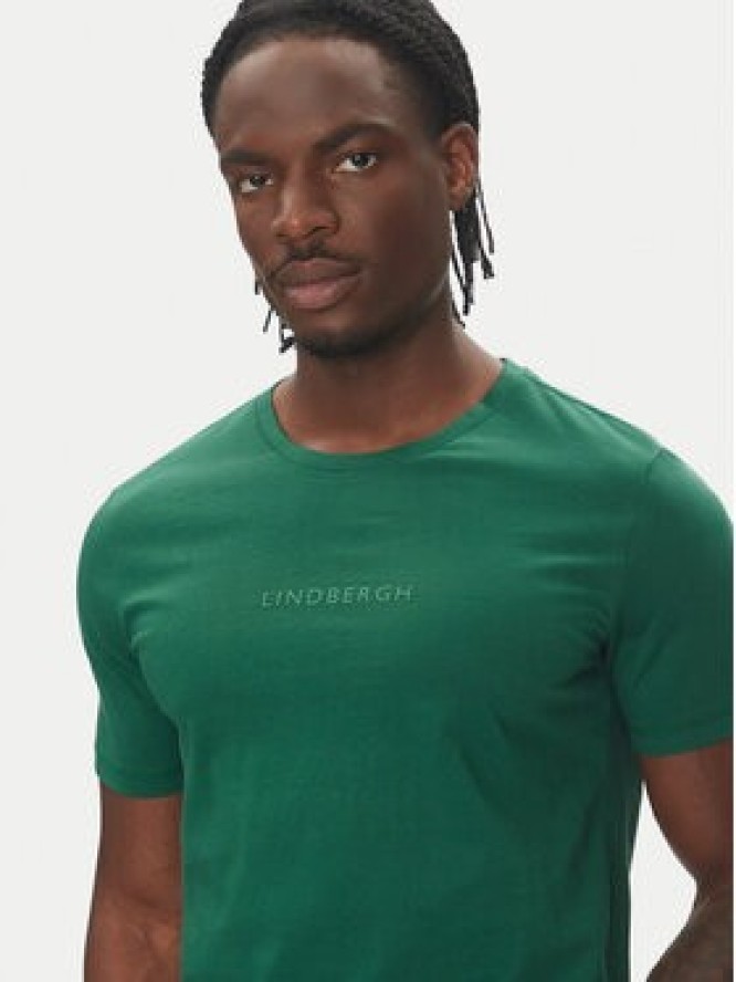 Lindbergh T-Shirt 30-400200B Zielony Relaxed Fit