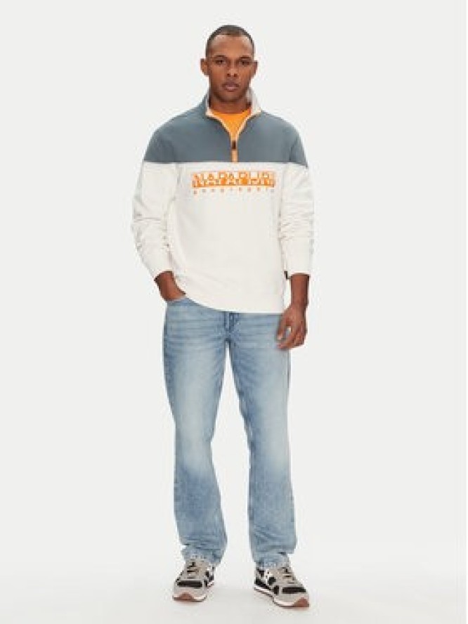 Napapijri Bluza B-Saturnia NP0A4ICHN1A1 Biały Regular Fit