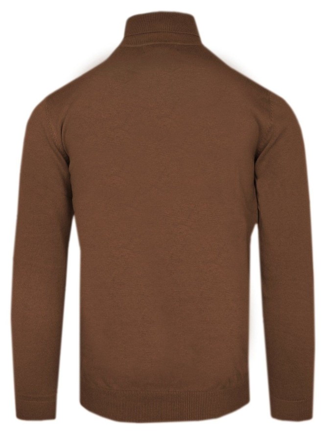 Golf Męski Bawełniany - Adriano Guinari - Camelowy