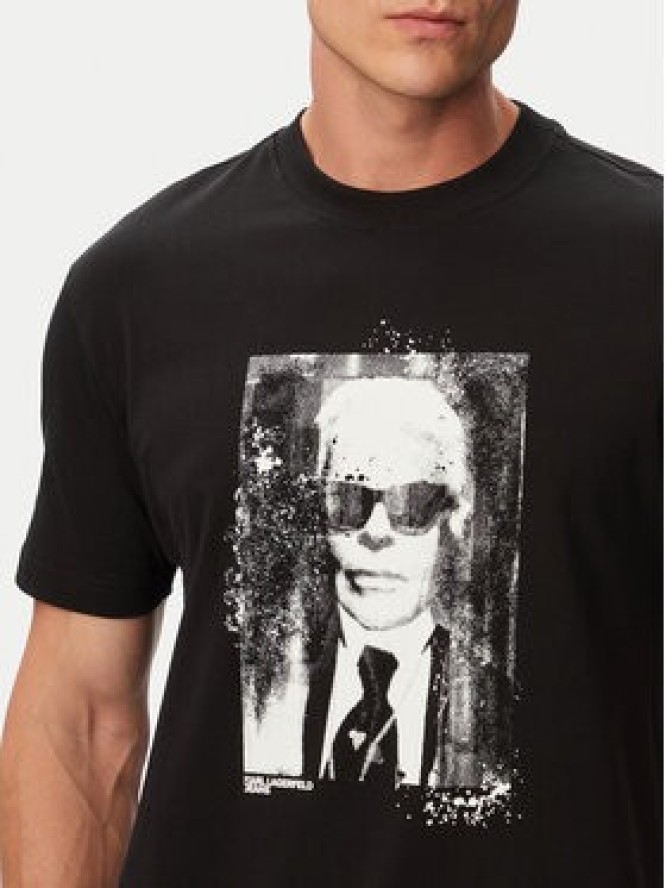 Karl Lagerfeld Jeans T-Shirt B3M17006 Czarny Regular Fit