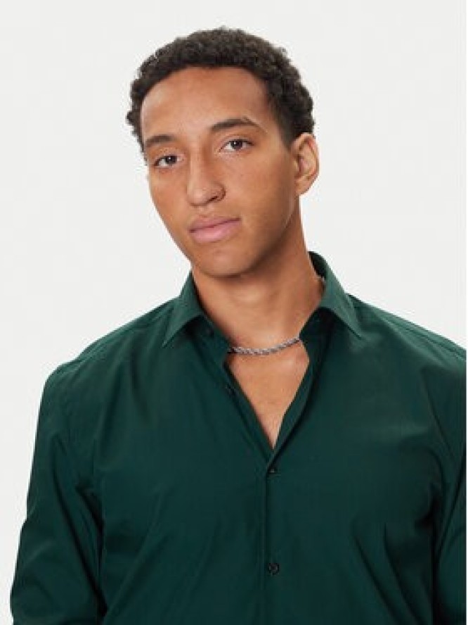 HUGO Koszula Kenno 50289499 Zielony Slim Fit