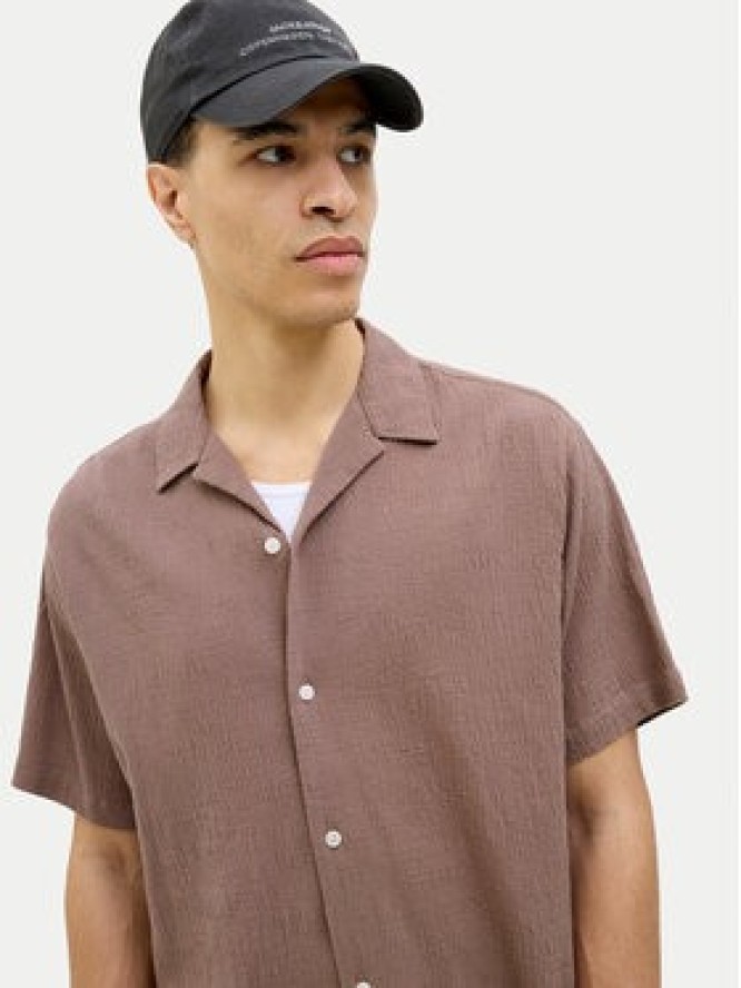 Jack & Jones Koszula Luke 12255781 Brązowy Relaxed Fit