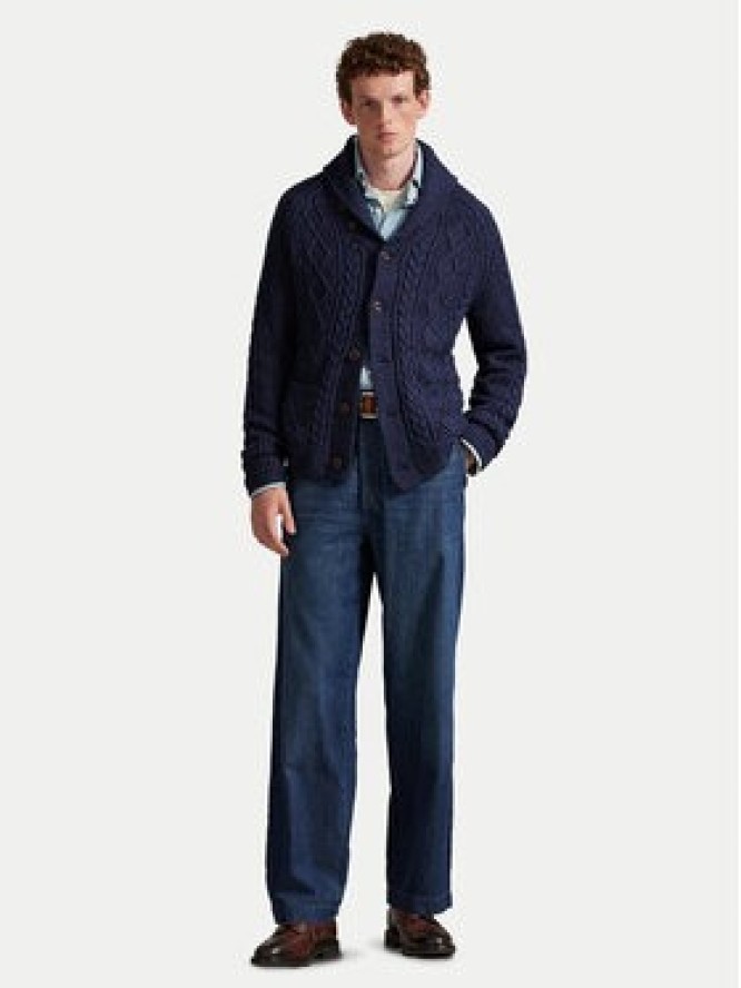 Polo Ralph Lauren Kardigan 710P02704001 Granatowy Regular Fit