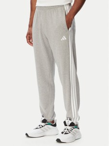 adidas Spodnie dresowe Essentials 3-Stripes KY4195 Szary jasny Regular Fit