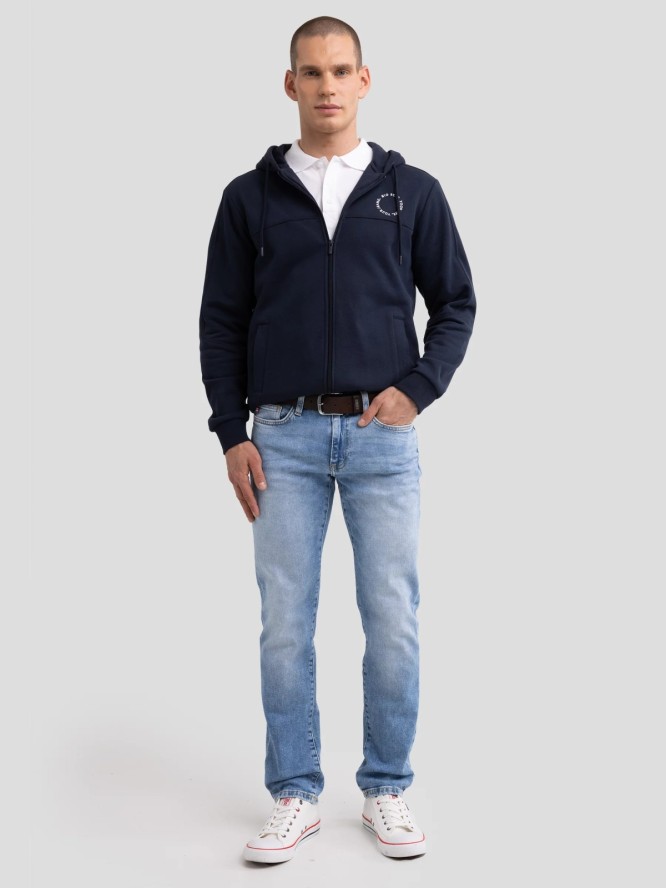 Jeansy męskie dopasowane jasnoniebieskie Terry Slim 252