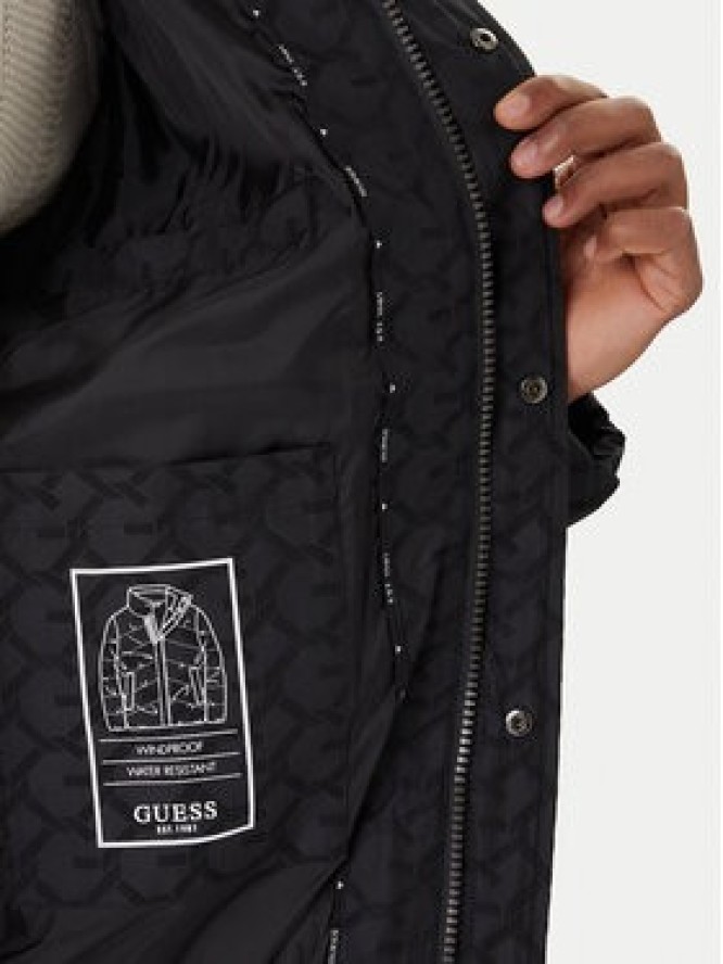 Guess Kurtka zimowa M5BL2M W2232 Czarny Regular Fit
