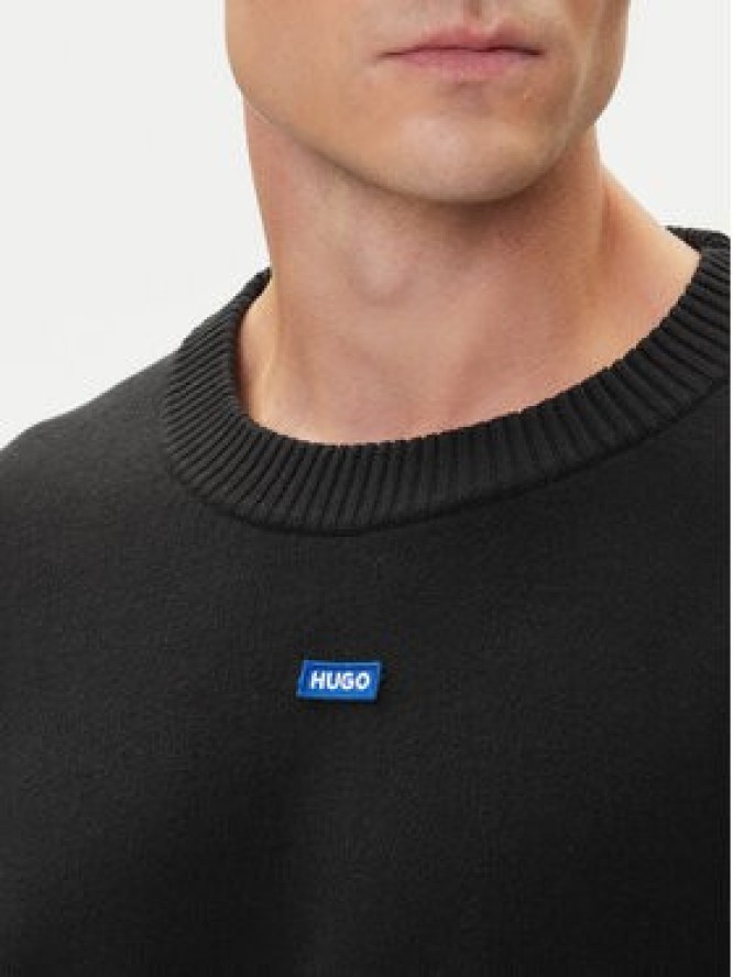 HUGO Sweter San Carson-CP 50543765 Czarny Relaxed Fit