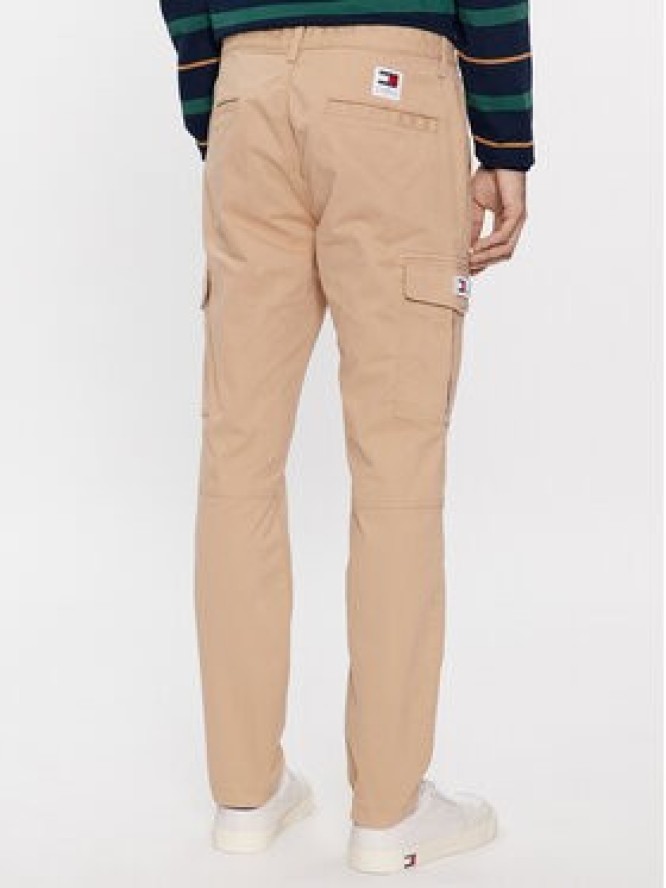 Tommy Jeans Spodnie materiałowe Austin DM0DM18341 Beżowy Slim Fit