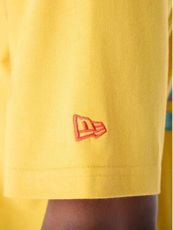 New Era T-Shirt 60596304 Żółty Regular Fit
