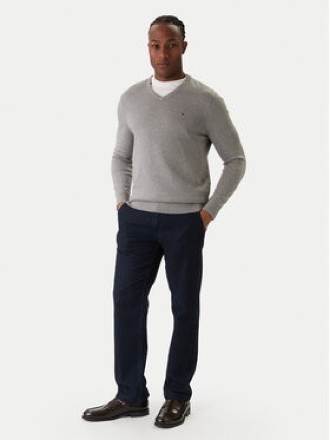 Tommy Hilfiger Sweter Essential MW0MW14745 Szary Regular Fit