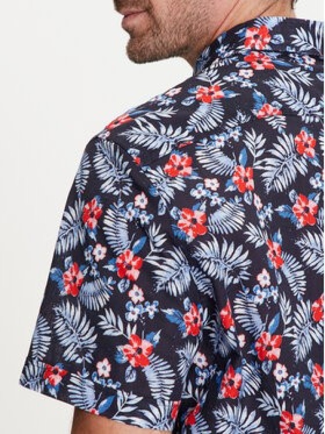 Bugatti Koszula 9450 58333A Granatowy Slim Fit