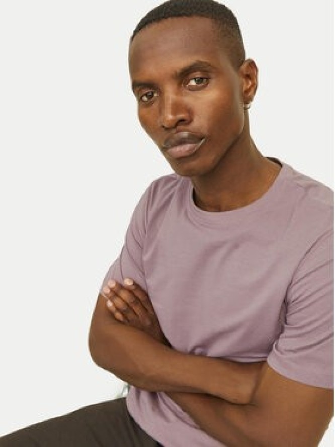 Jack & Jones T-Shirt Jjenoa 12113648 Różowy Long Line Fit