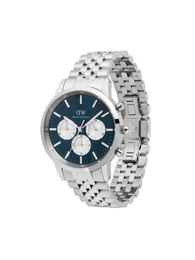 Daniel Wellington Zegarek Iconic Chronograph DW00100874 Srebrny