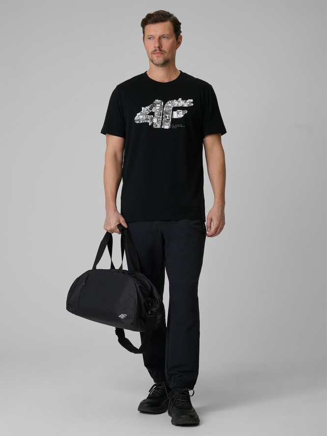 4F Spodnie casual joggery męskie - czarne XL