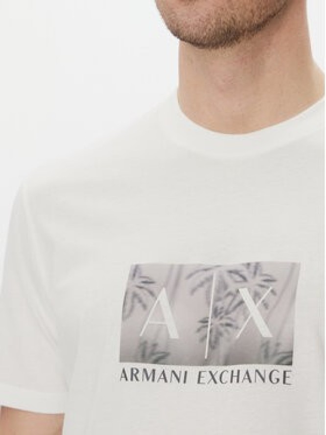 Armani Exchange T-Shirt XM000555 AF10358 U0009 Biały Regular Fit