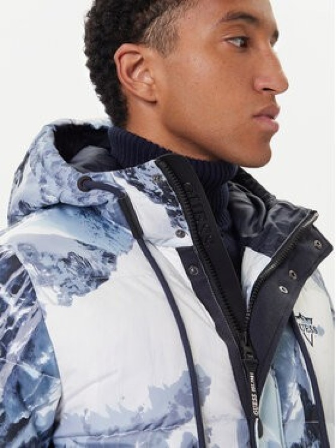 Guess Kurtka puchowa M5BL0O W3282 Niebieski Regular Fit