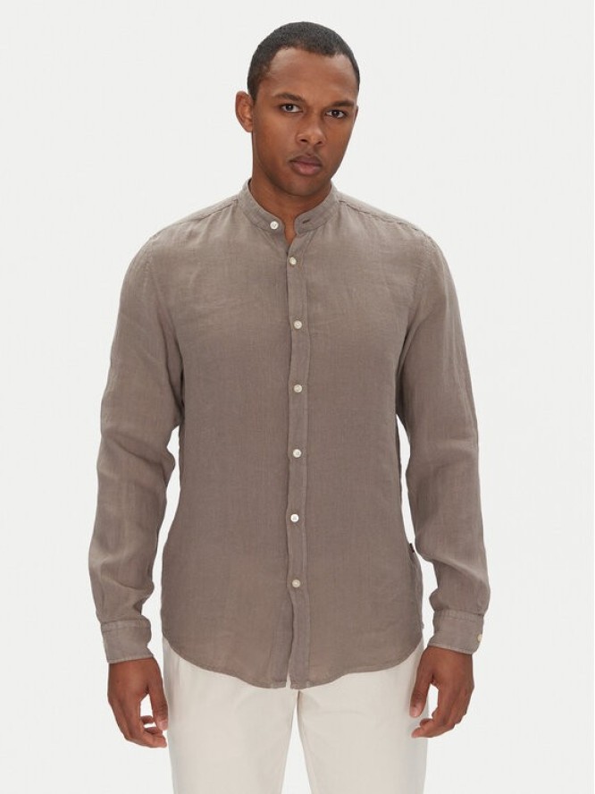 BOSS Koszula 50537369 Beżowy Regular Fit